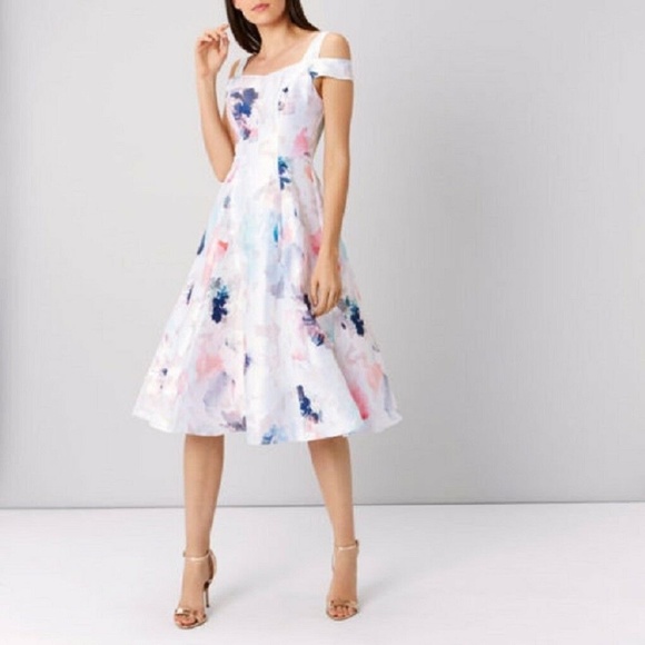 coast cold shoulder dress